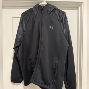 Under Armour Black Hooded Full-Zip Performance Jacket